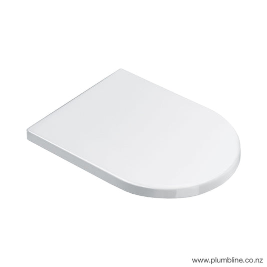 Plumbline - Universal Thick Soft Close Toilet Seat White